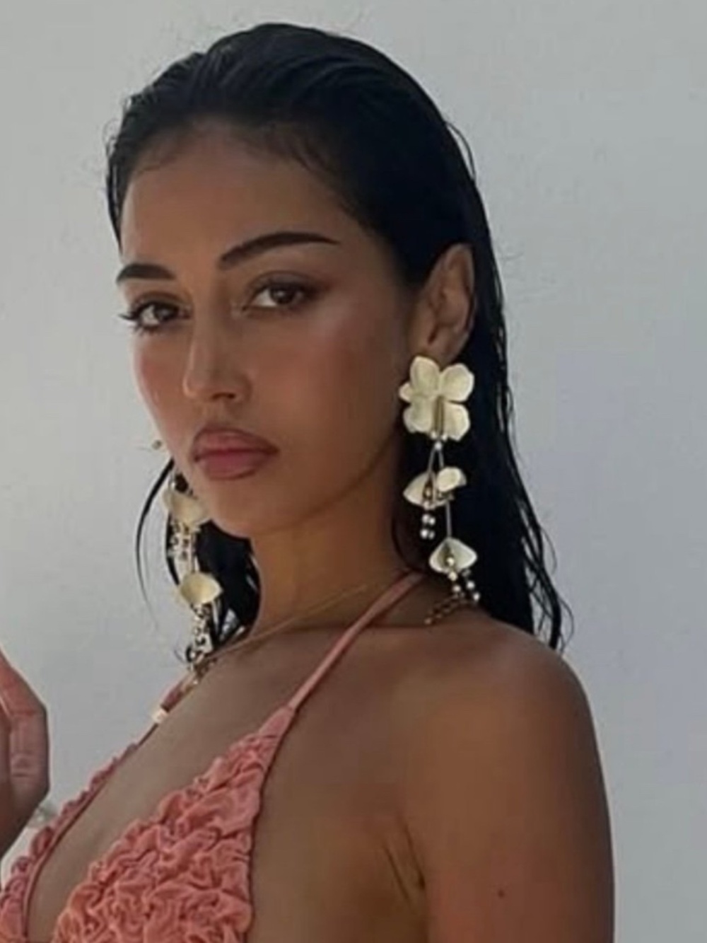 Zara flower earrings
